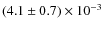 $(4.1\pm0.7)\times10^{-3}$