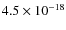$4.5\times10^{-18}$
