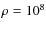$\rho=10^8$