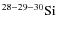 $\rm ^{28-29-30}Si$
