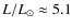 $L/L_\odot \approx 5.1$
