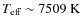 $T_{\rm eff} \sim 7509 \; \rm K$