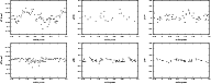\begin{figure}
\par\mbox{\includegraphics[angle=-90,scale=0.32]{1052610a.ps}\inc...
...ncludegraphics[angle=-90,scale=0.32]{1052610f.ps} }\vspace*{4mm}
\end{figure}