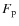 $F_{\rm p}$