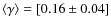 $\langle \gamma \rangle = [0.16 \pm 0.04]$