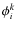 $\phi^k_i$