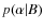 $p(\alpha \vert B)$
