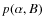 $p(\alpha ,B)$