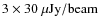 $3 \times 30~{\mu\rm Jy/beam}$