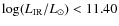 $\log (L_{\rm IR}/{L}_\odot) < 11.40$