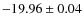 $-19.96\pm0.04$