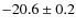 $-20.6 \pm 0.2$