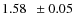 $1.58\phantom{0}\pm0.05\phantom{0}$