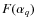 $F(\alpha_q)$