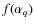 $f(\alpha_q)$