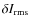 $\delta I_{\rm rms}$