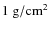 $\rm 1~g/cm^{2}$