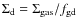 $\Sigma_{\rm d} = \Sigma_{\rm gas}/f_{\rm gd}$