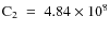 $\rm C_{2}~=~4.84\times 10^{8}$