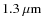$\rm 1.3~\mu m$