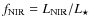 $f_{\rm NIR}=L_{\rm NIR}/L_{\star}$