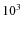 $\rm 10^{3}$