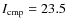 $I_{\rm
cmp}=23.5$