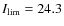 $I_{\rm lim}=24.3$