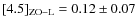 $[4.5]_{\rm ZO - L}=0.12\pm0.07$