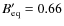 $B^{\prime}_{{\rm eq}}= 0.66$
