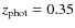 $z_{{\rm phot}} =0.35$