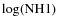 ${\log({\rm NH1})}$