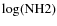 ${\log({\rm NH2})}$
