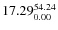 $\rm 17.29 {_{ 0.00}^{ 54.24}}$