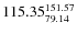 $\rm 115.35 {_{ 79.14}^{ 151.57}}$