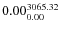 $\rm0.00 {_{ 0.00}^{ 3065.32}}$