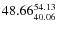 $\rm 48.66 {_{40.06}^{ 54.13}}$