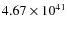 $4.67 \times
10^{41}$