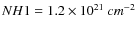 ${NH1=1.2\times
10^{21}~cm^{-2}}$
