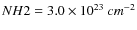 ${NH2=3.0 \times 10^{23}~cm^{-2}}$