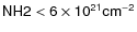 $\sf {NH2<6\times 10^{21}cm^{-2}}$