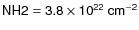 $\sf {NH2=3.8\times 10^{22}~cm^{-2}}$