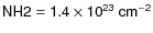 $\sf {NH2 = 1.4\times
10^{23}~cm^{-2}}$