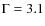 $\rm {\Gamma=3.1}$