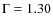$\rm {\Gamma}=1.30$