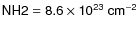 $\sf {NH2=8.6\times
10^{23}~cm^{-2}}$