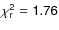 $\sf {\chi^{2}_r=1.76}$