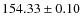 $154.33 \pm 0.10$