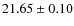 $21.65 \pm 0.10$