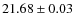 $21.68 \pm 0.03$